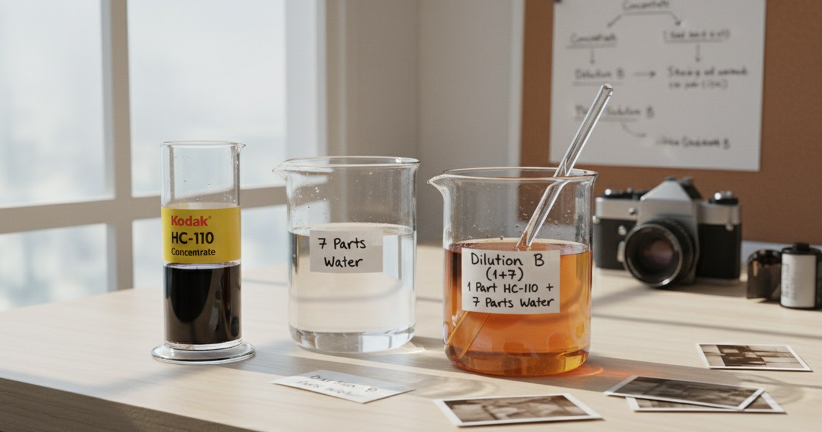Le révélateur HC-110 et ses dilutions expliqués simplement